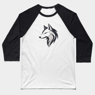 Frost Moon Wolf Shadow Baseball T-Shirt